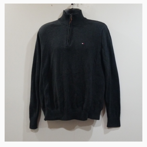 Tommy Hilfiger charcoal gray XL pull over sweater - Picture 4 of 8